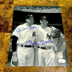 - Mickey Mantle joe DiMaggio autograph photo New York Yankees